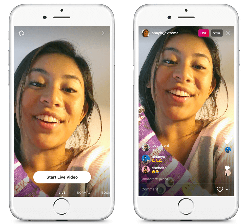 Cómo hacer un video en directo en Instagram